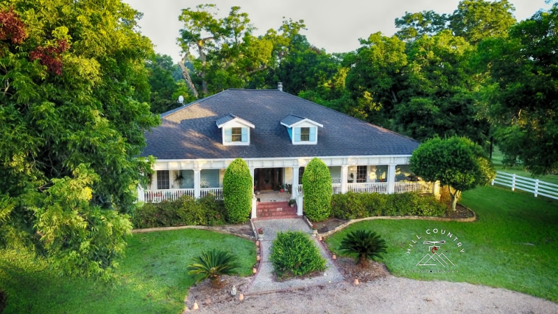 An aerial drone picture we took for a customer near the Hill Country of Texas.